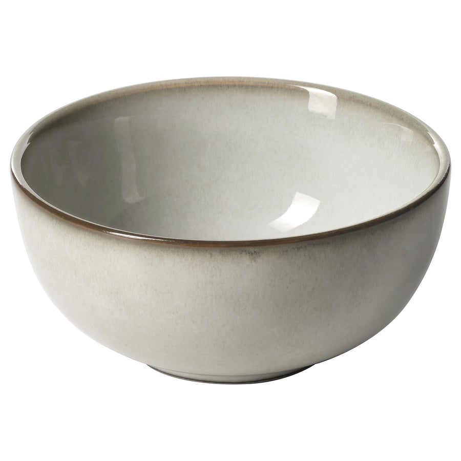 GLADELIG
Bowl, gray, 4 ½ “