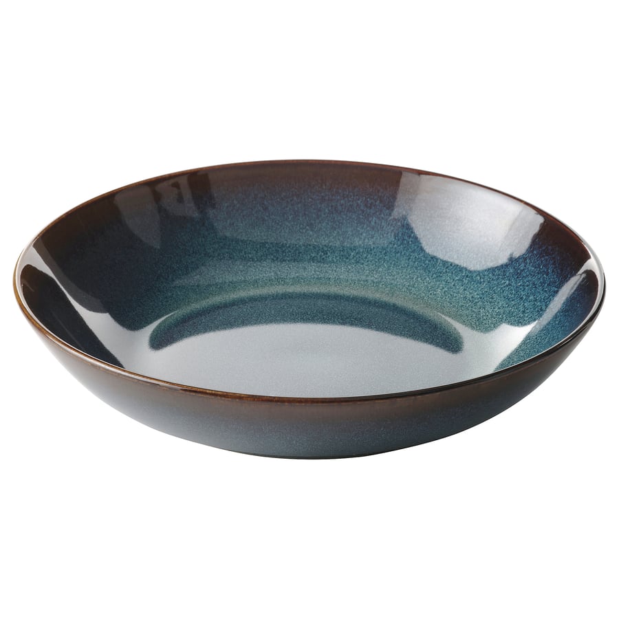 GLADELIG
Deep plate/bowl, blue, 8 ½ “
