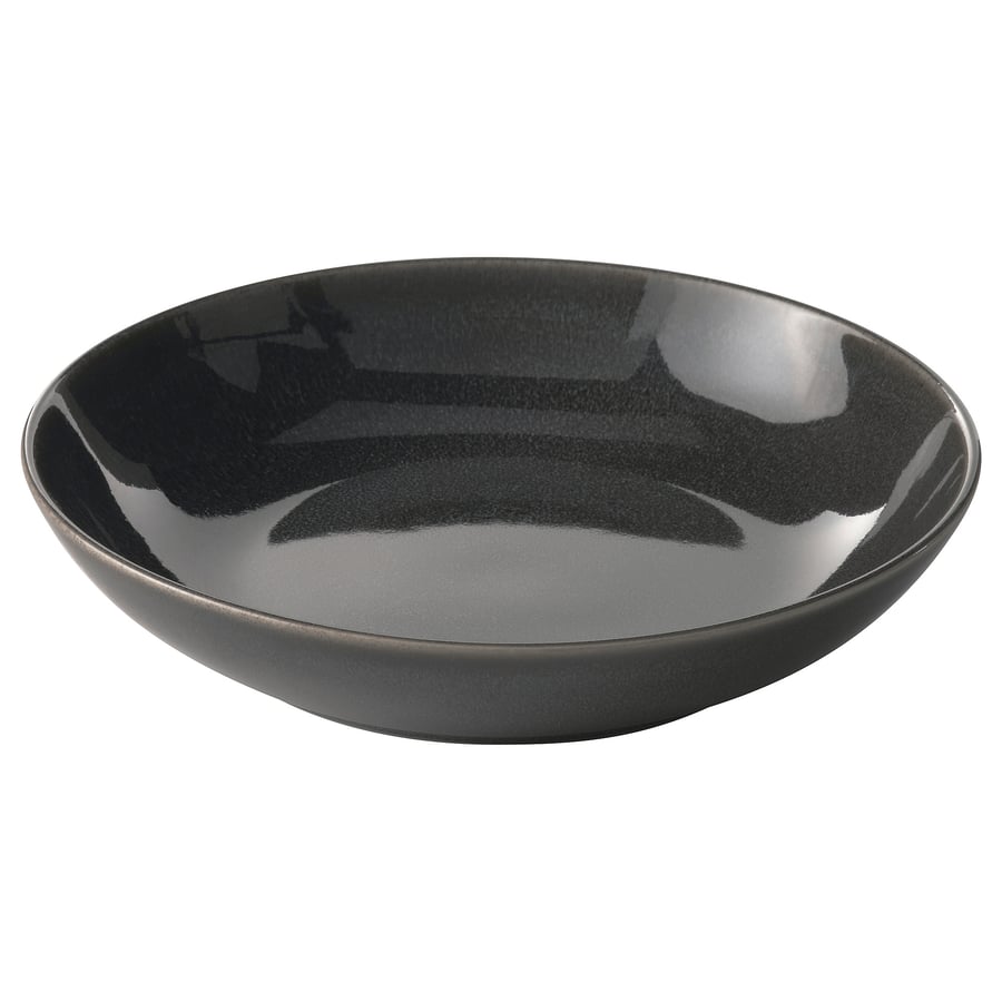GLADELIG
Deep plate/bowl, dark gray, 8 ½ “