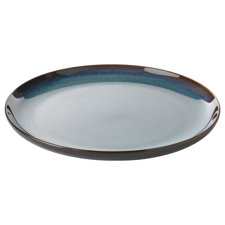 GLADELIG
Plate, blue, 10 “
