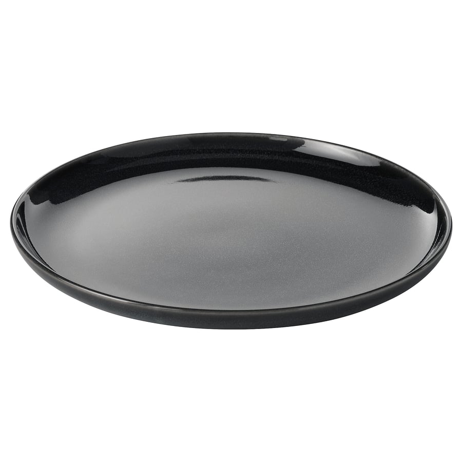 GLADELIG
Plate, dark gray, 10 “