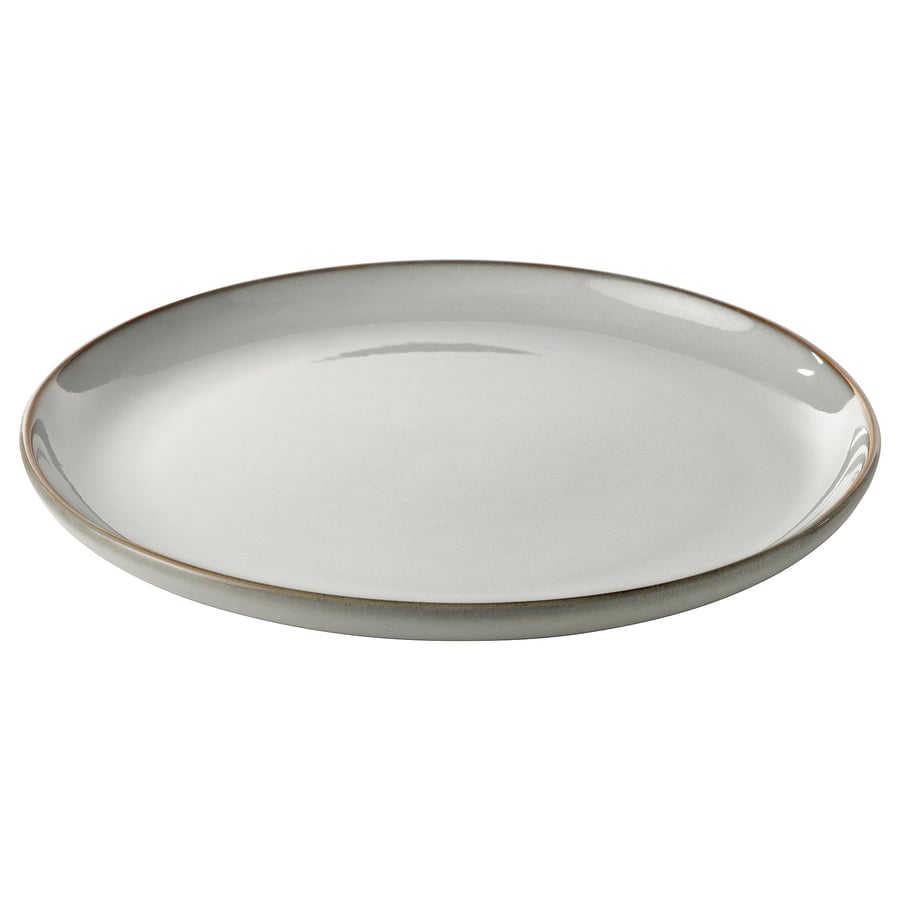 GLADELIG
Plate, gray, 10 “