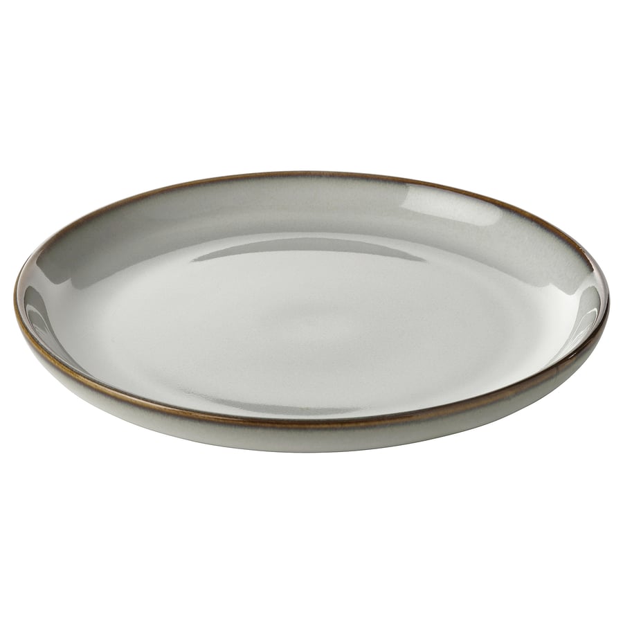 GLADELIG
Side plate, gray, 8 “