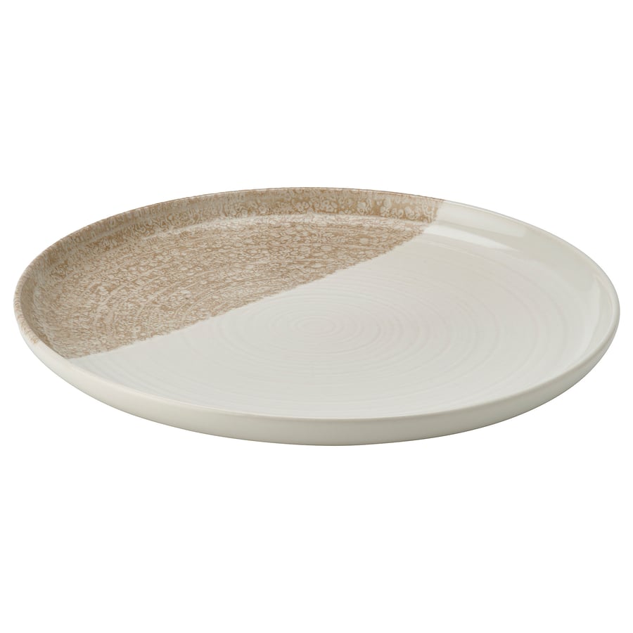 KRUSTISTEL
Plate, patterned/light beige, 10 “