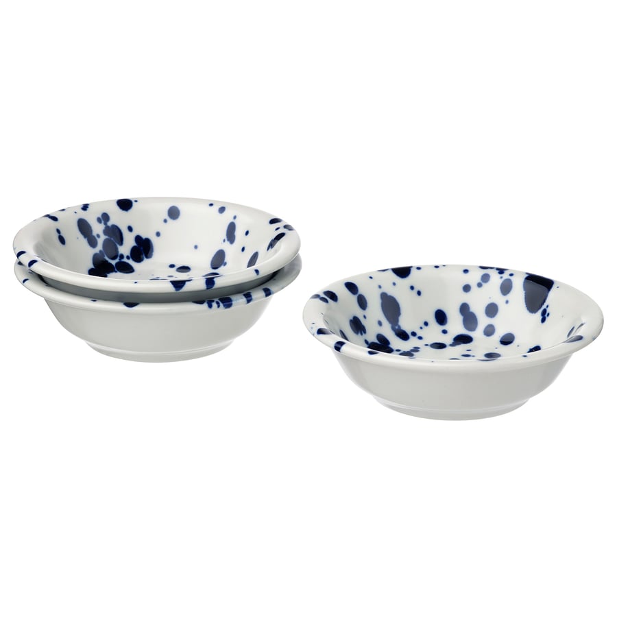 SILVERSIDA
Bowl, patterned/blue, 4 ½ “