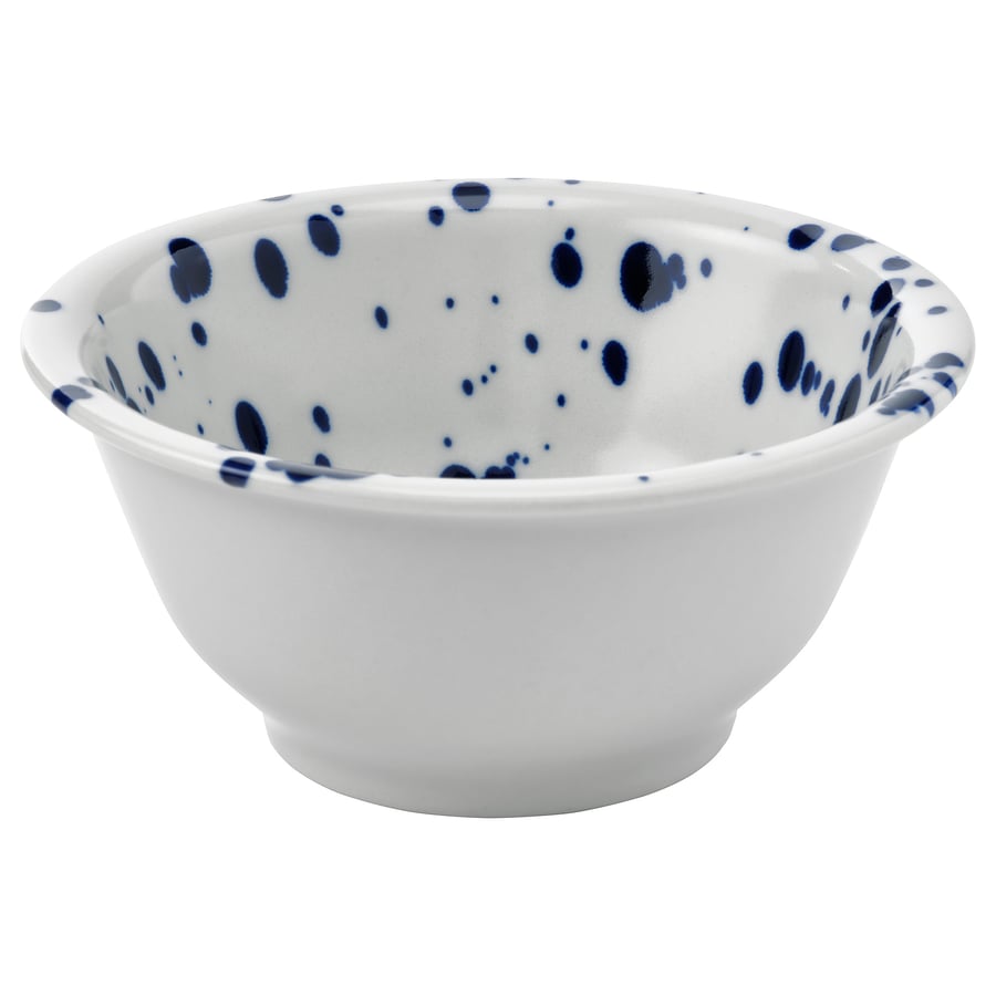 SILVERSIDA
Bowl, patterned/blue, 5 ½ “