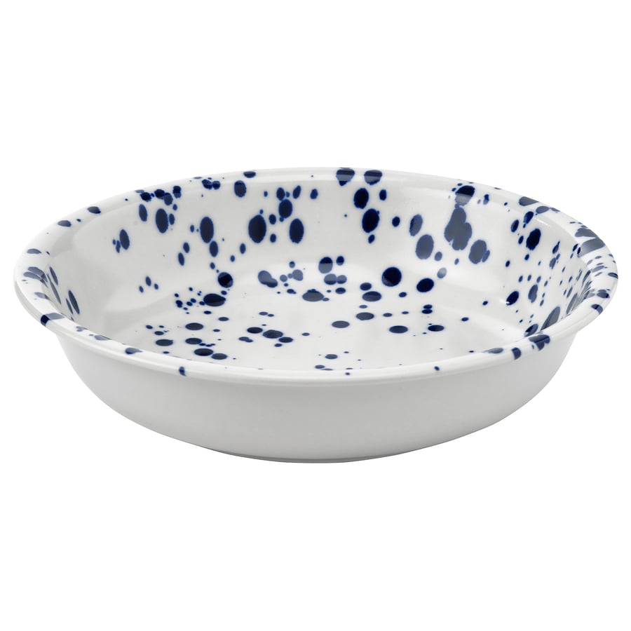 SILVERSIDA
Deep plate/bowl, patterned/blue, 7 ½ “