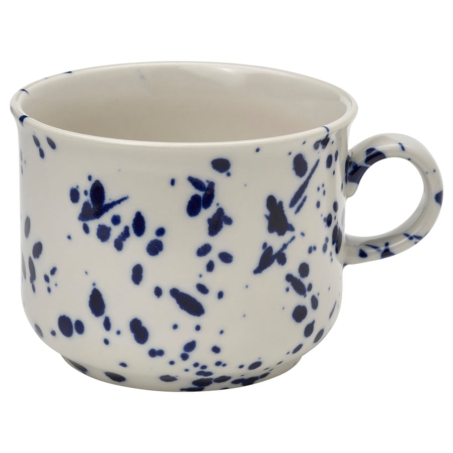 SILVERSIDA
Mug, patterned/blue, 14 oz