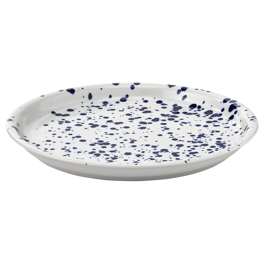 SILVERSIDA
Plate, patterned/blue, 10 “