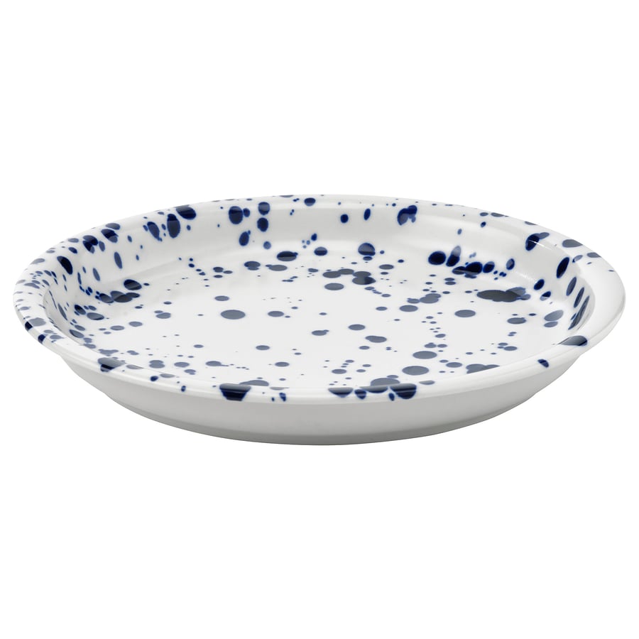 SILVERSIDA
Side plate, patterned/blue, 8 “