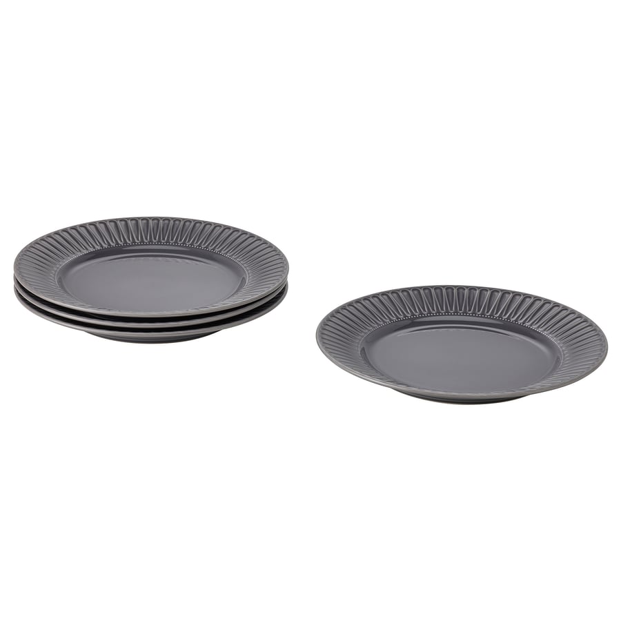 STRIMMIG
Plate, stoneware gray, 10 ½ “