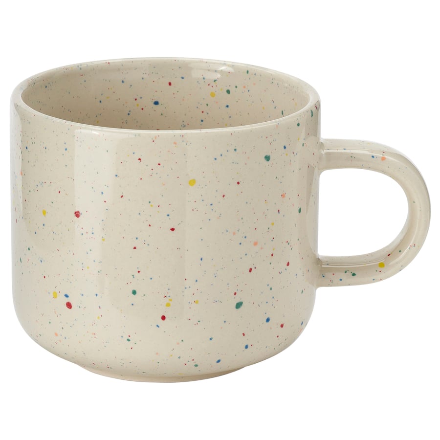 TOBISFISK
Mug, patterned/beige, 17 oz