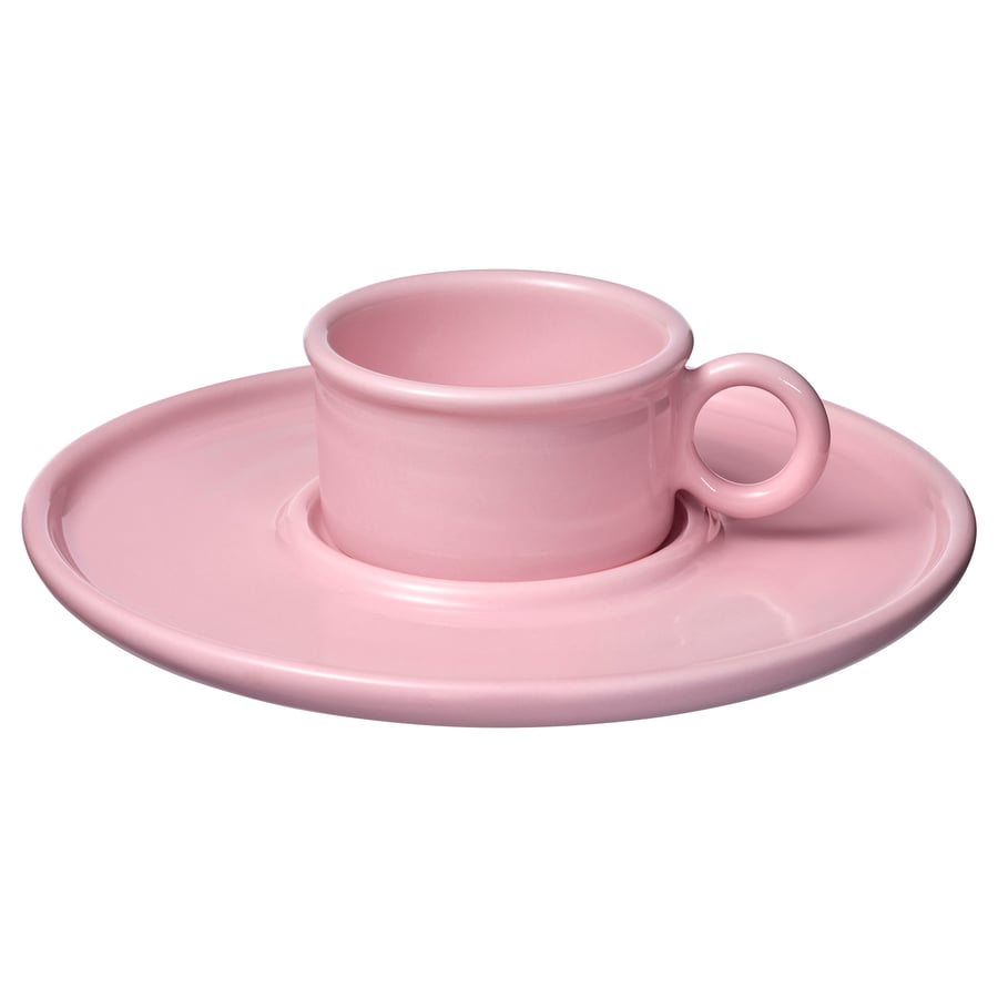 VINTERFINT
Cup and saucer, pink, 2 oz